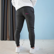 Load image into Gallery viewer, Staying active is no problem when you’ve got a stylish pair of premium-quality joggers like these. The back pocket is customizable and has two spacious pockets on the sides. The super comfy, medium-heavy fabric of the joggers also makes a great surface for any printed design.
