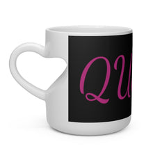 Load image into Gallery viewer, Get the grip of love with our heart shaped mug! This white, 11oz ceramic mug is great for any type of hot liquid. Let the love transfer from our mug to you, with the heart-shaped mug.
