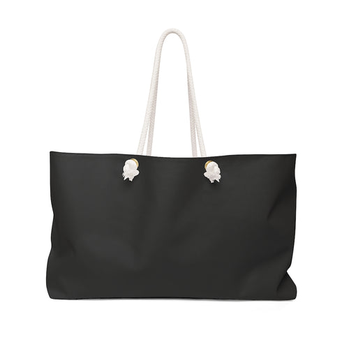 Our oversized Weekender Tote is perfect for your weekend at the beach or in town. The wide-mouthed, durable bag holds a generous amount of personal items and is easily held by its thick rope handles.
