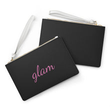 Load image into Gallery viewer, Designed with a loop handle to quickly free your hands, this custom clutch bag is made for the fashionista on the go. It can hold everyday essentials such as a phone, wallet, and keys. It features a zip fastening and a fully lined internal pocket.
