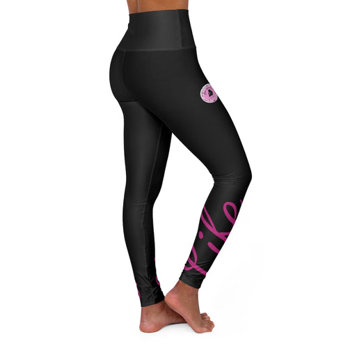 These skinny fitting high-waisted yoga leggings will take you from workout to store run in comfort and style. It is fully customizable with an all-over print that adds an instant pop to any athleisure wardrobe.