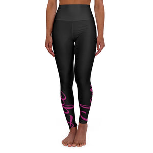 These skinny fitting high-waisted yoga leggings will take you from workout to store run in comfort and style. It is fully customizable with an all-over print that adds an instant pop to any athleisure wardrobe.